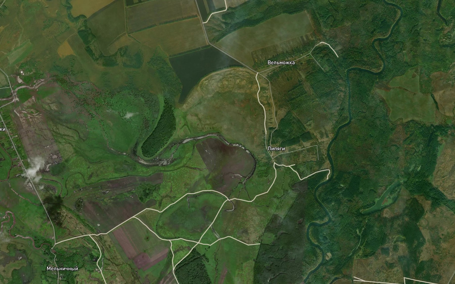 Satellite map of the Ozero Visly