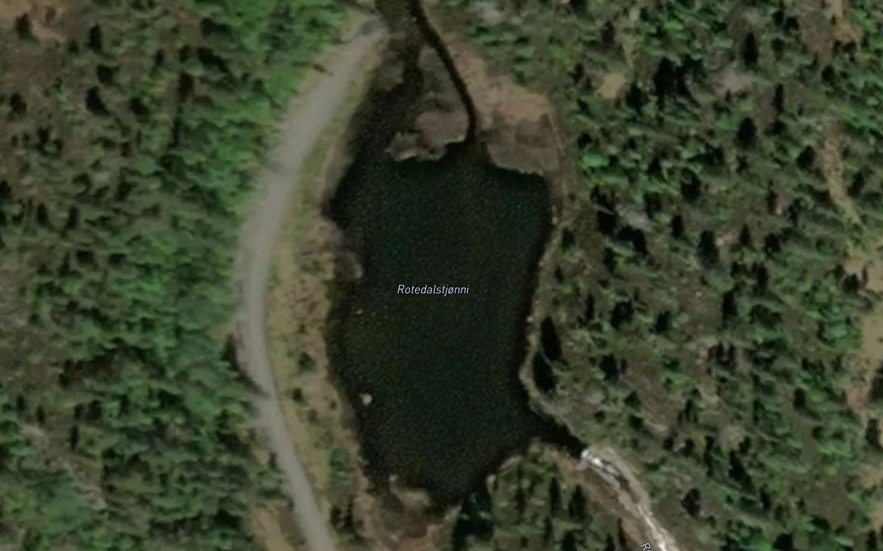 Satellite map of the Rotedalstjonni