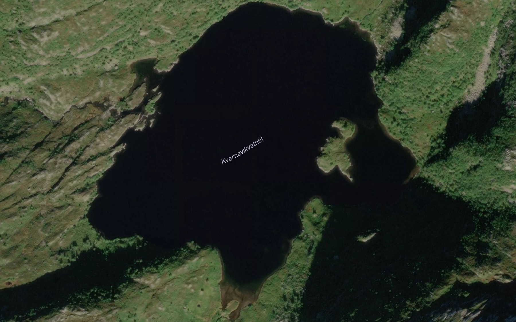 Satellite map of the Kvernavikvatnet