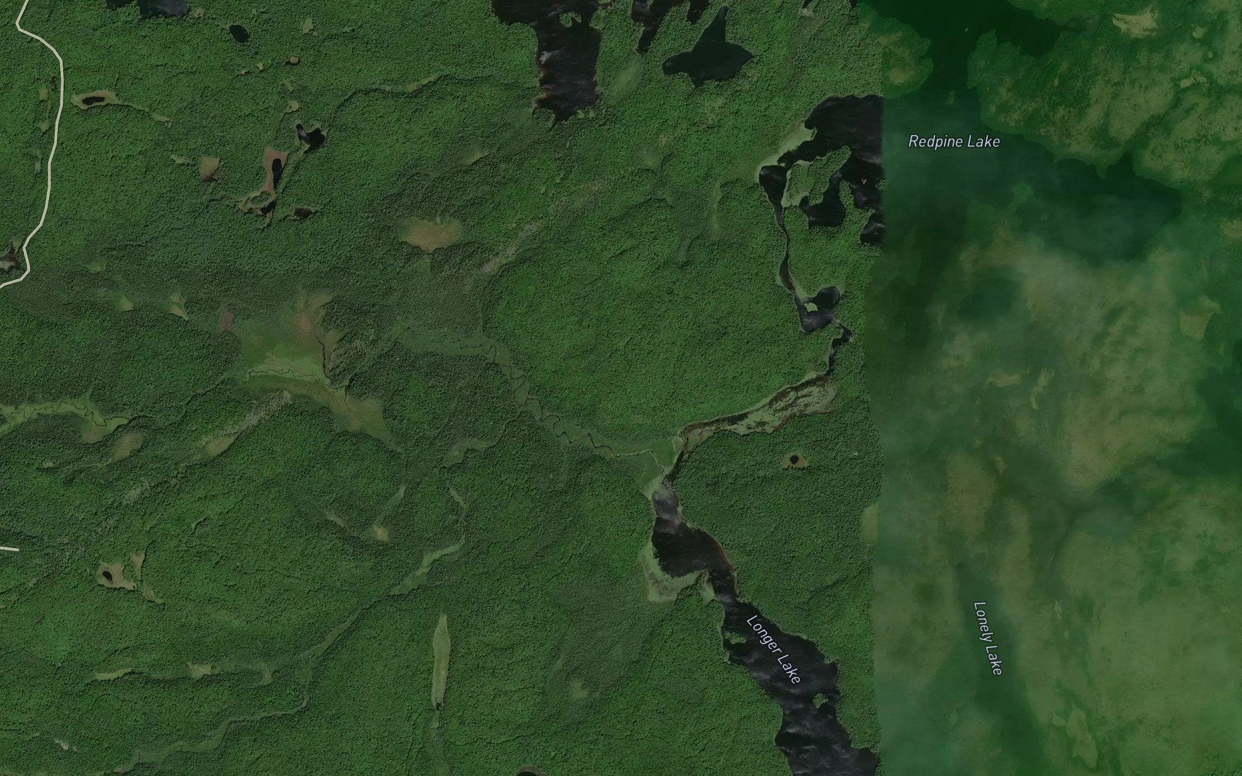 Satellite map of the Alder Creek