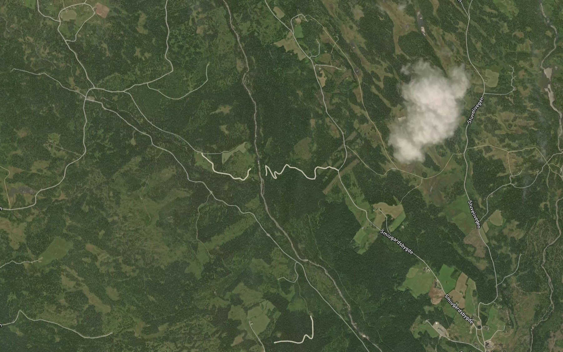 Satellite map of the Sinderbekken