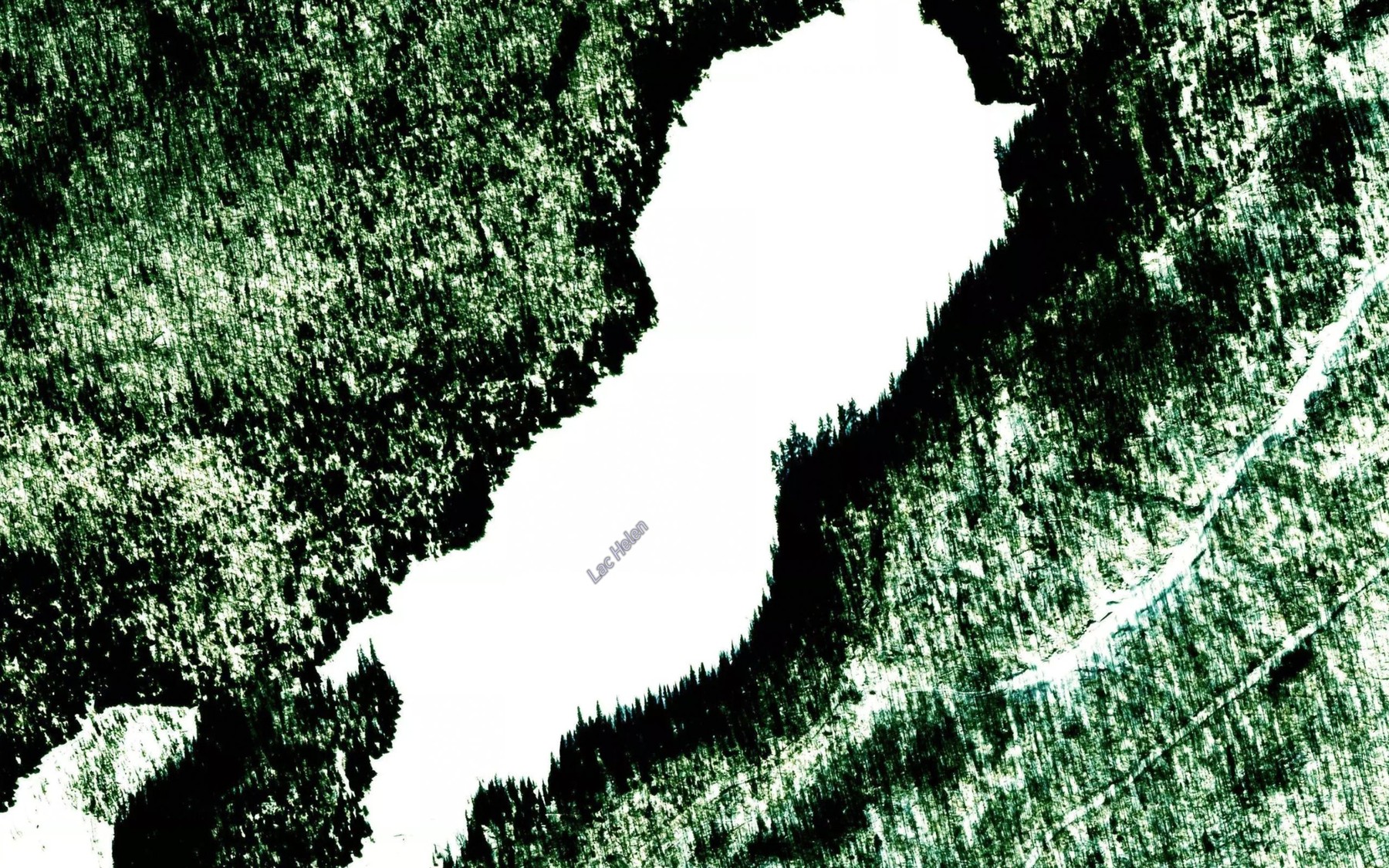 Satellite map of the Lac Helen