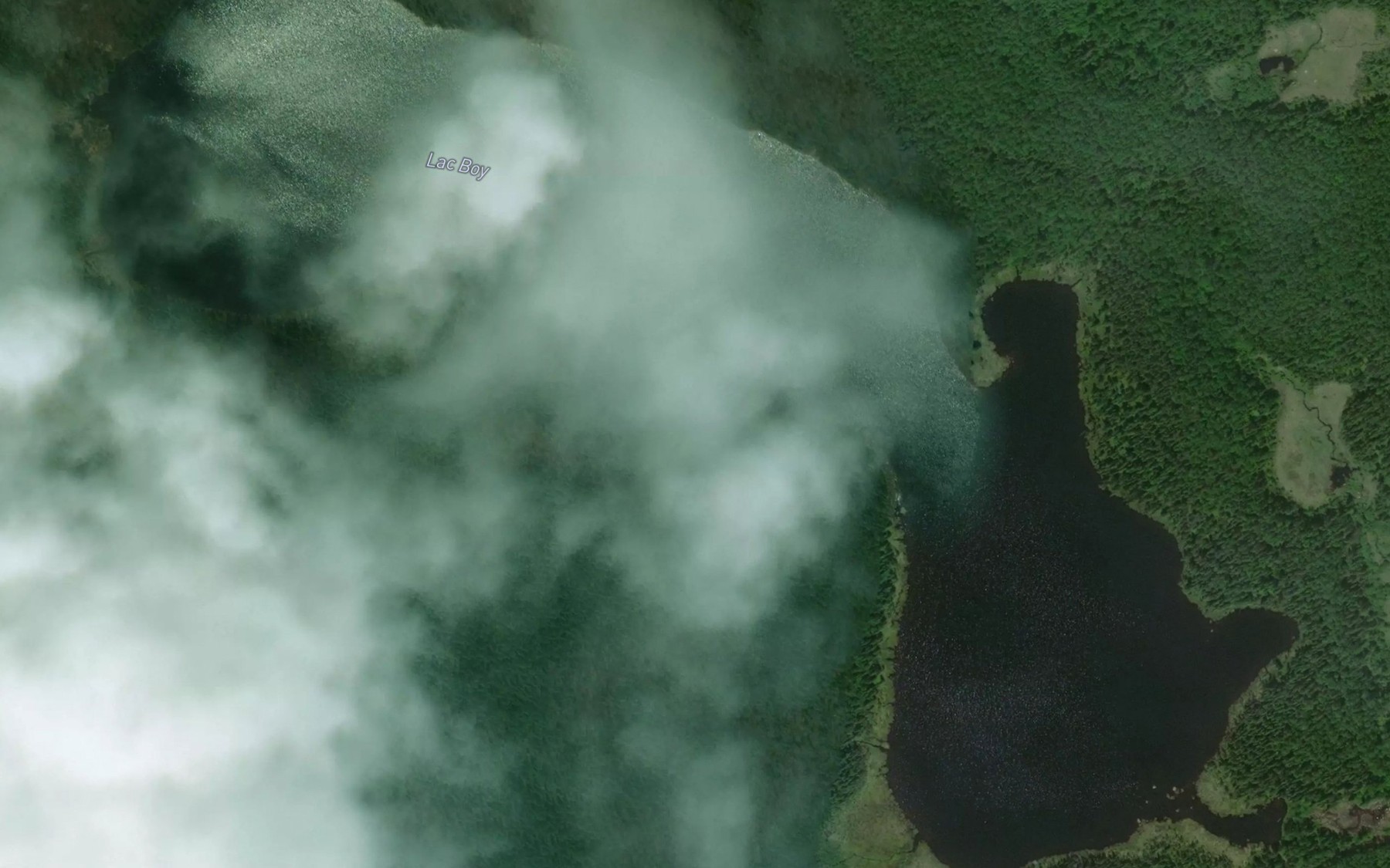 Satellite map of the Lac Boy