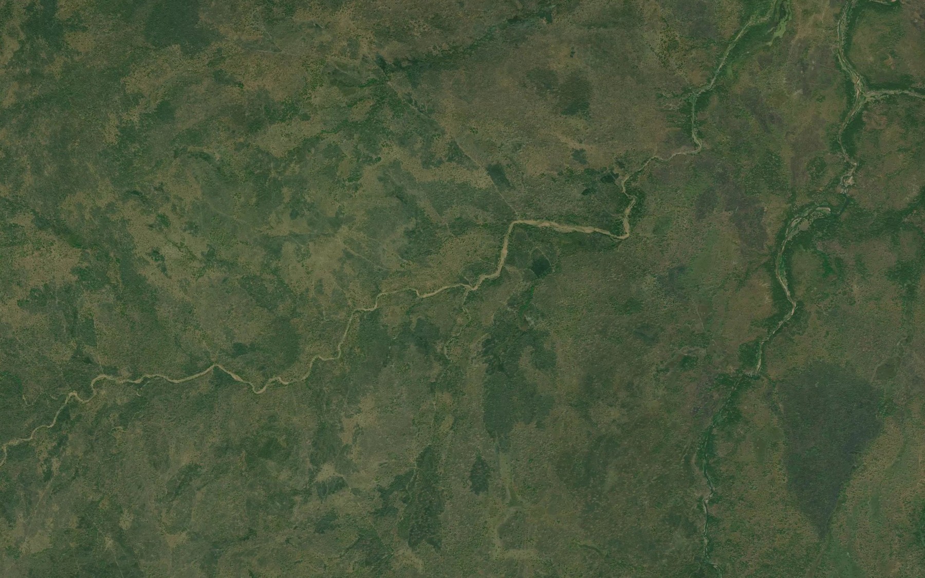 Satellite map of the Mayo Kadjim