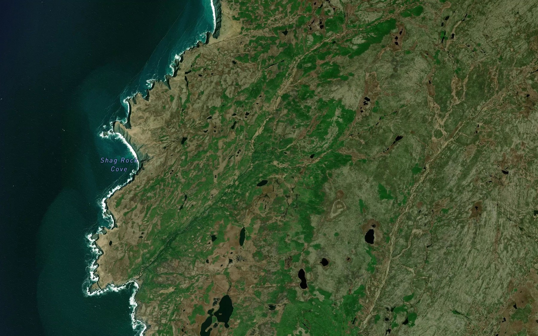 Satellite map of the Baby House Brook