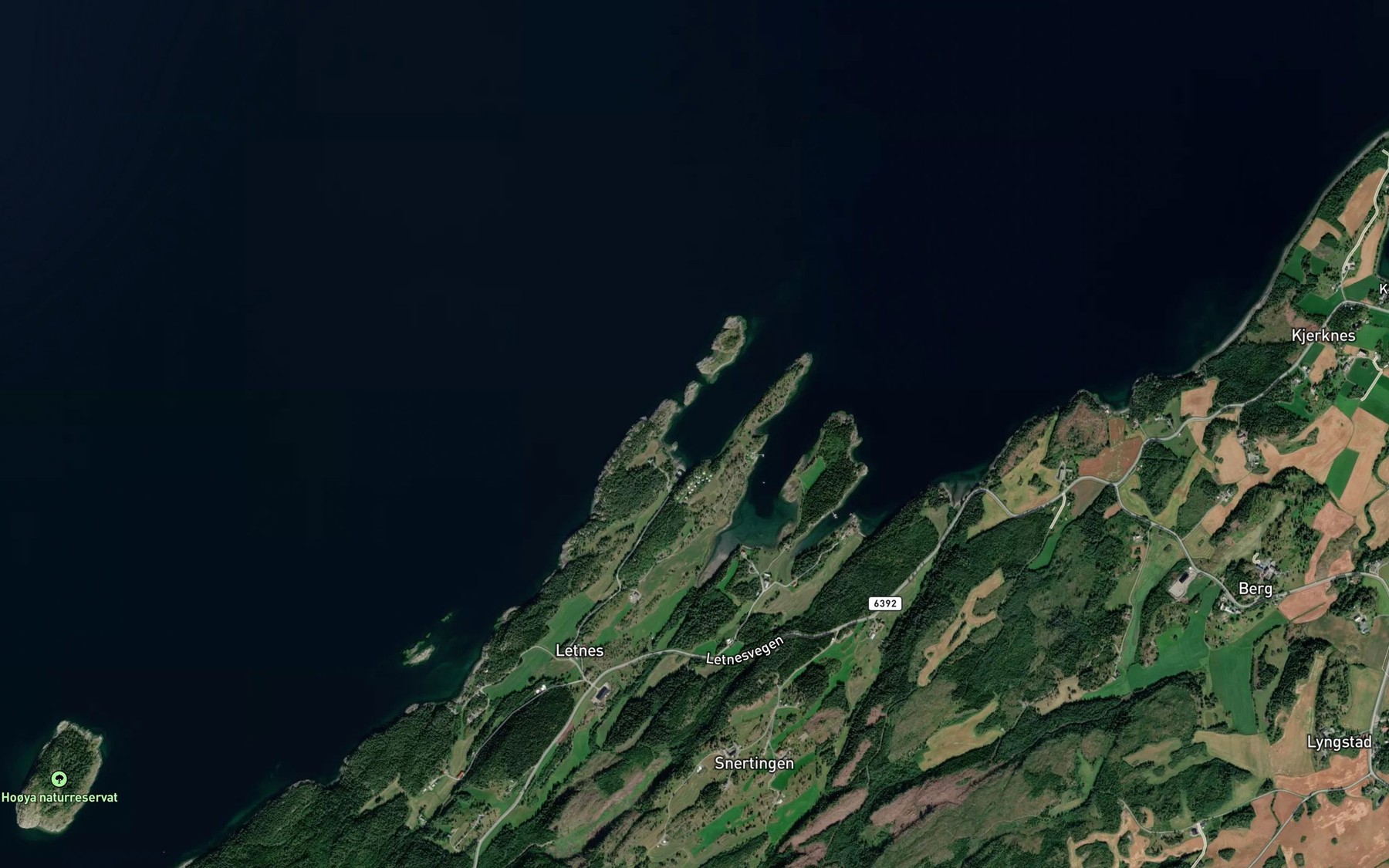 Satellite map of the Vikavagen