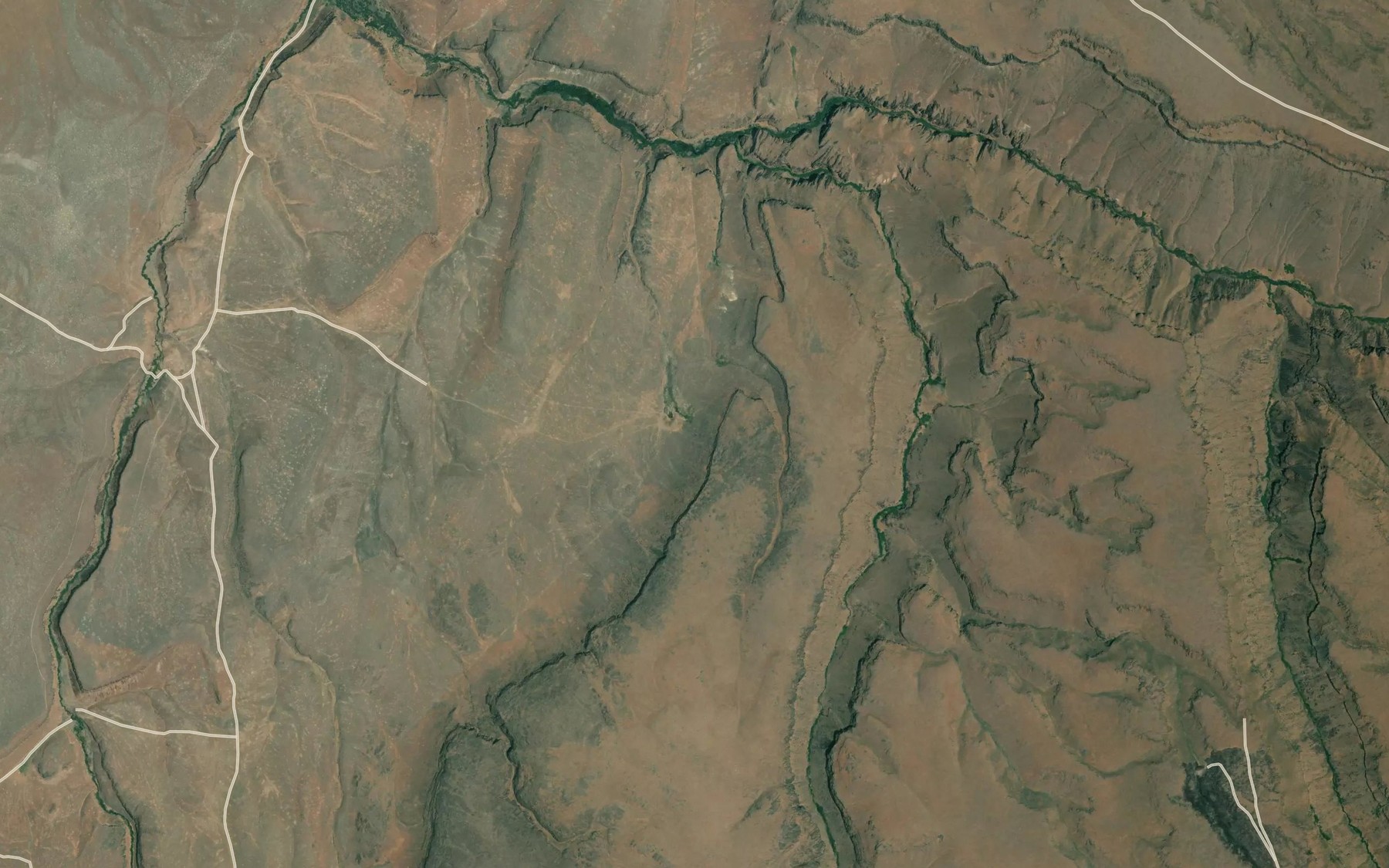 Satellite map of the Alkali Spring