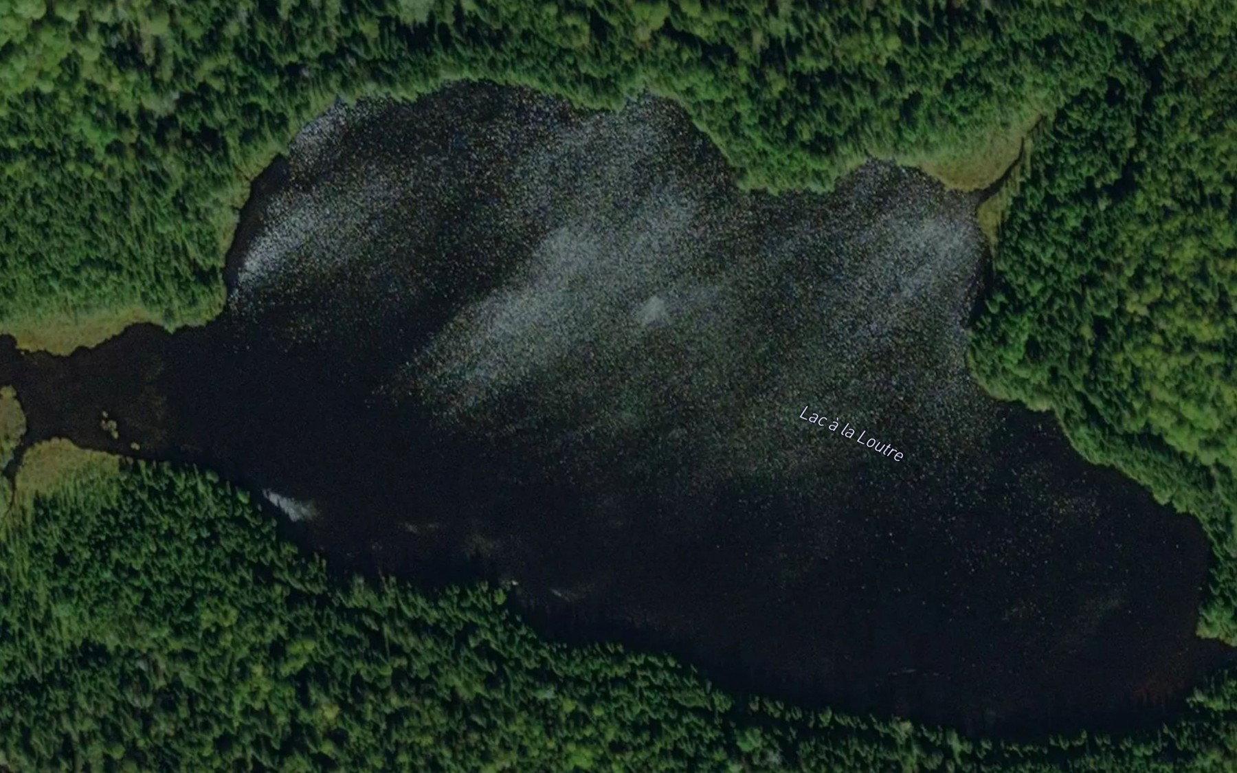 Satellite map of the Lac a la Loutre