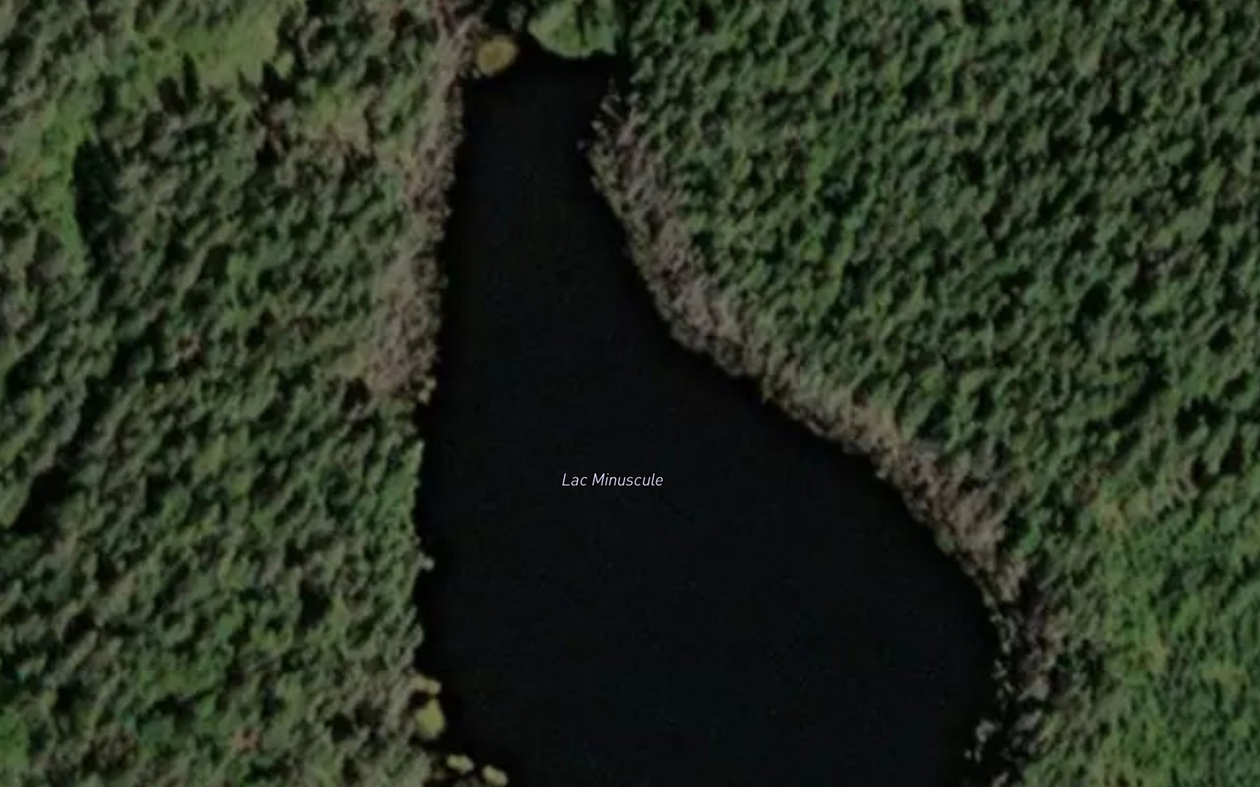Satellite map of the Lac Minuscule