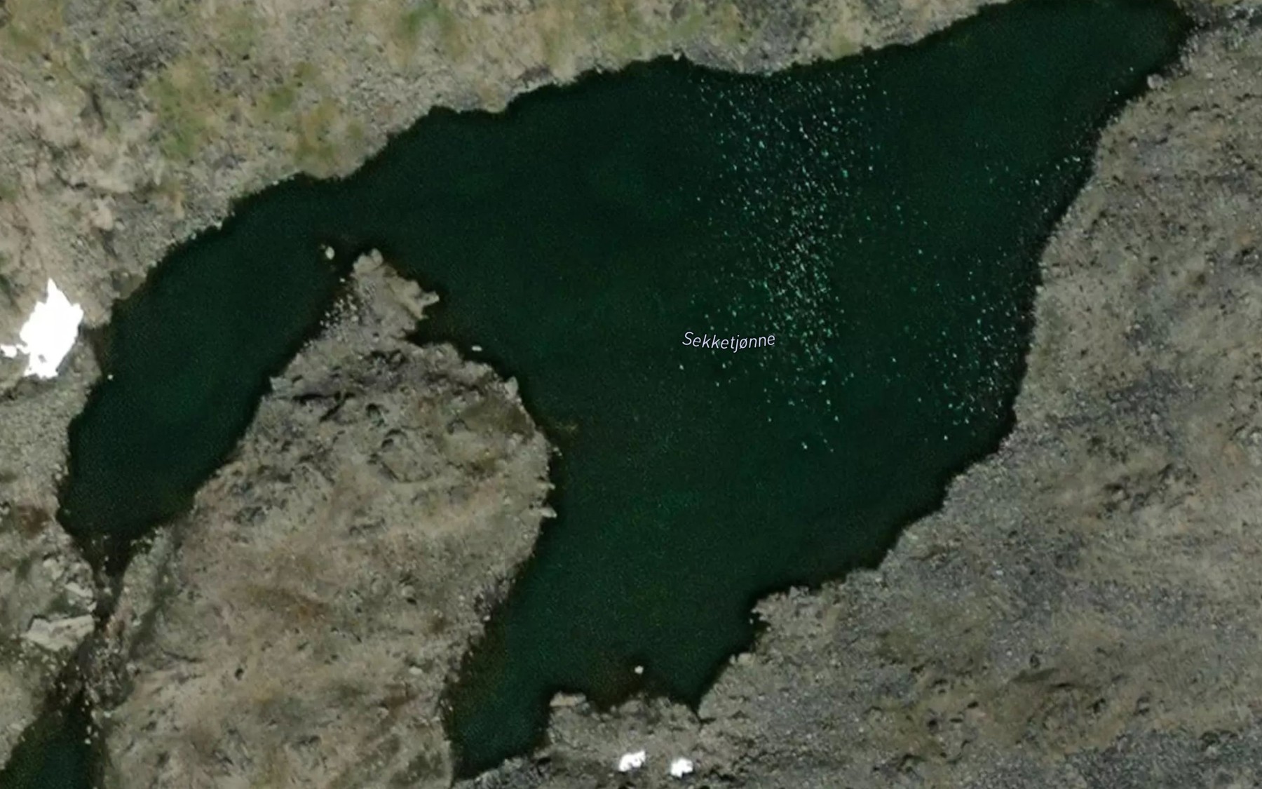 Satellite map of the Sekketjorni