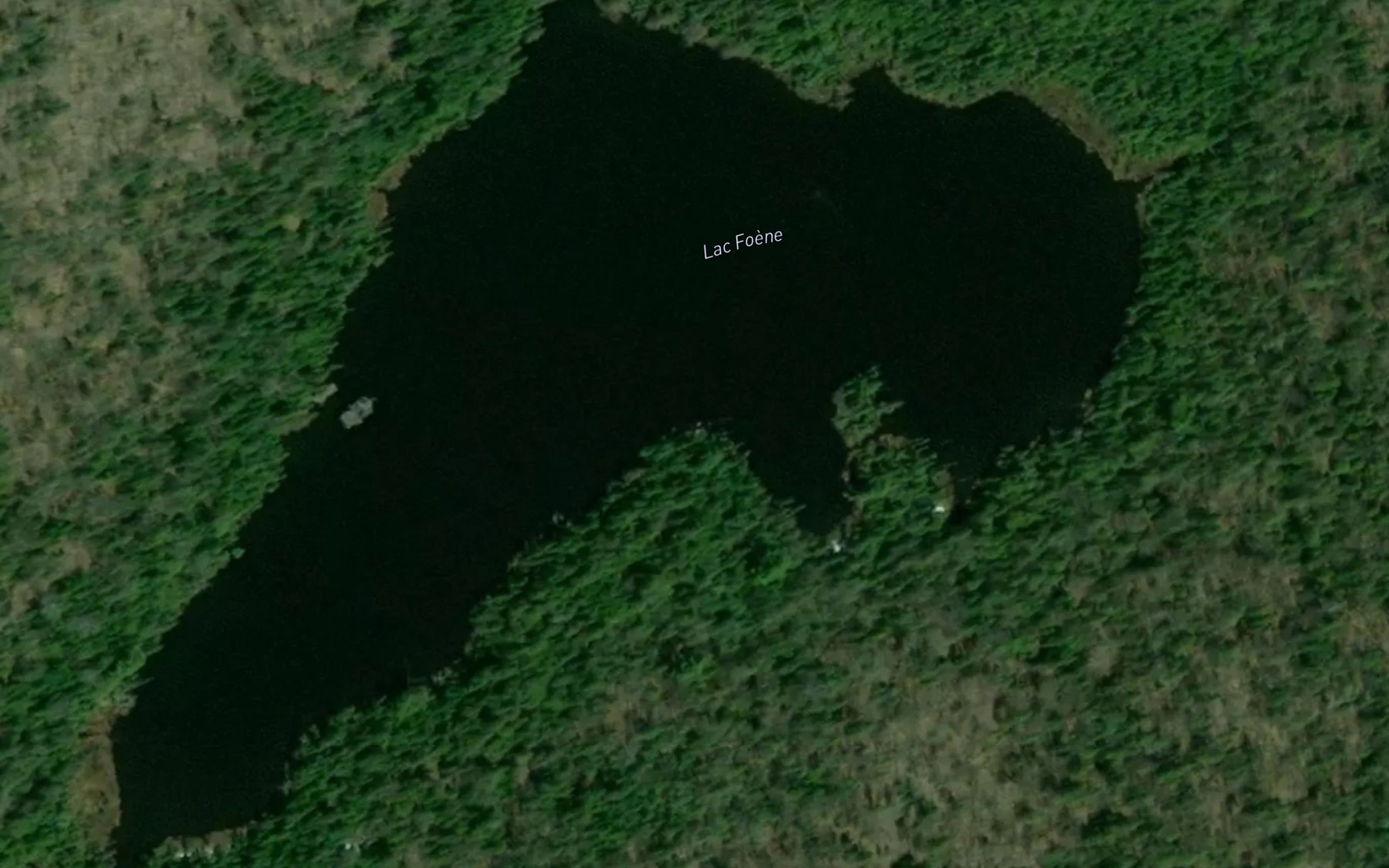 Satellite map of the Lac Foene