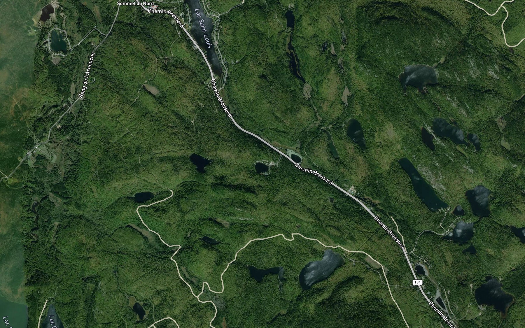 Satellite map of the Premier lac Rondeau