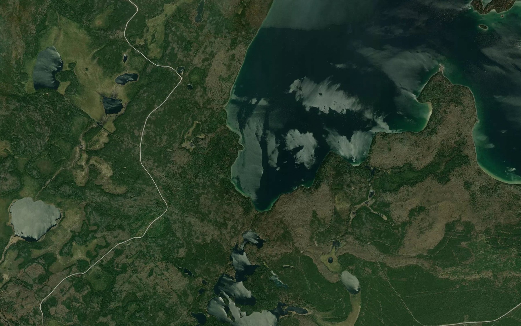 Satellite map of the Raleigh Bay