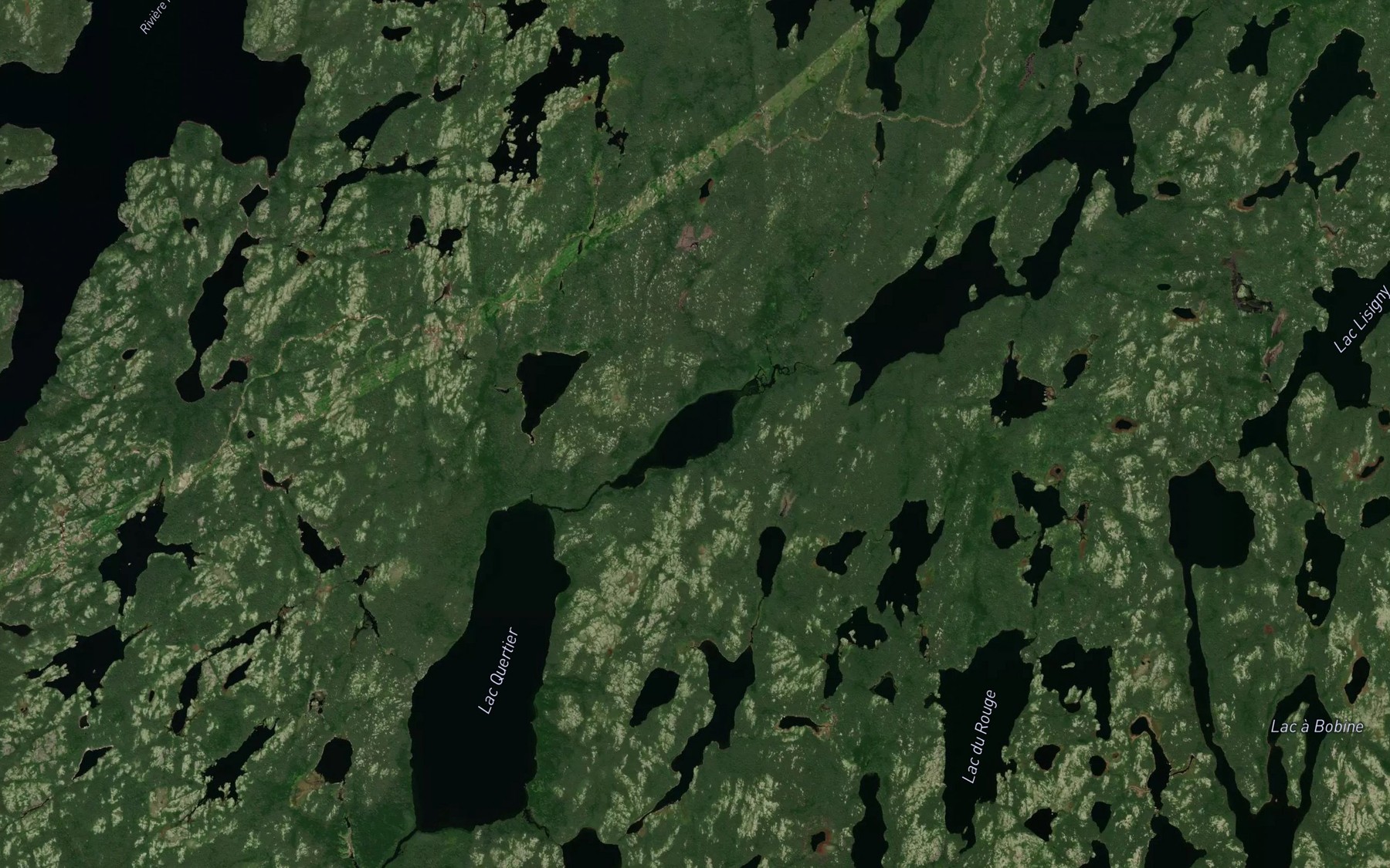 Satellite map of the Lac Richard