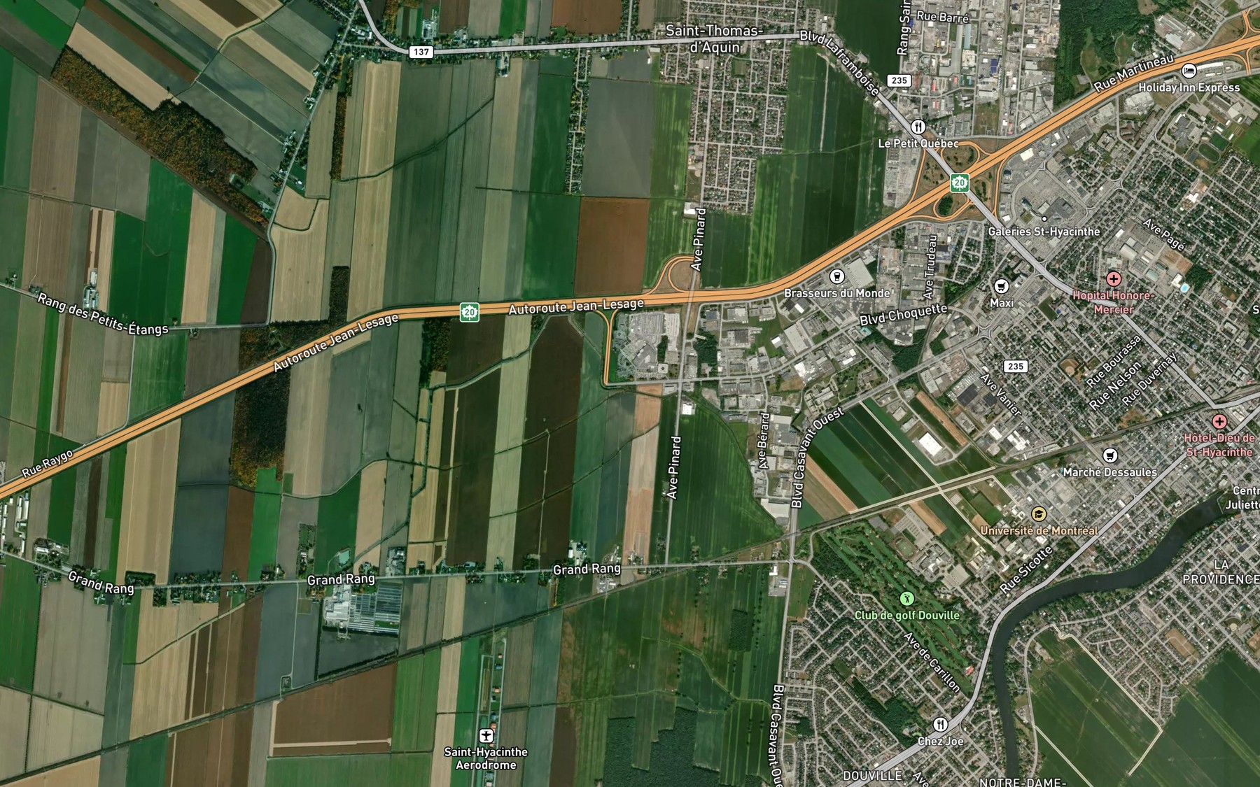 Satellite map of the Decharge Laurent-Nichol