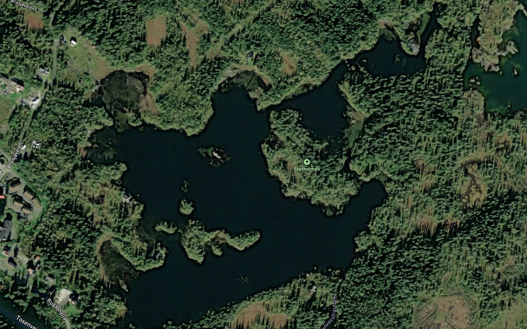 Satellite map of the Svanvatnet