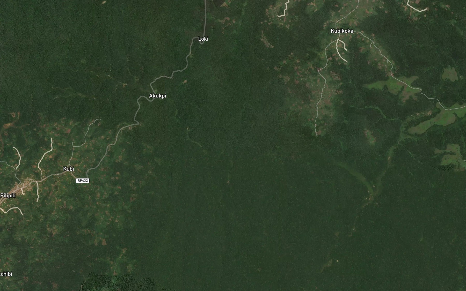 Satellite map of the Beleu