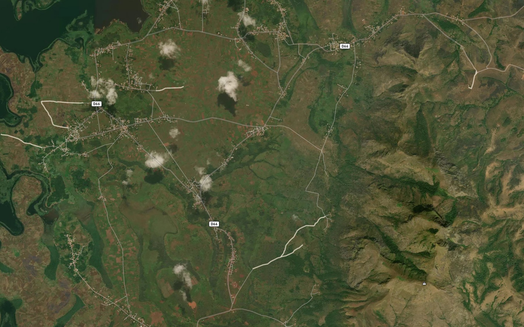 Satellite map of the Nagame