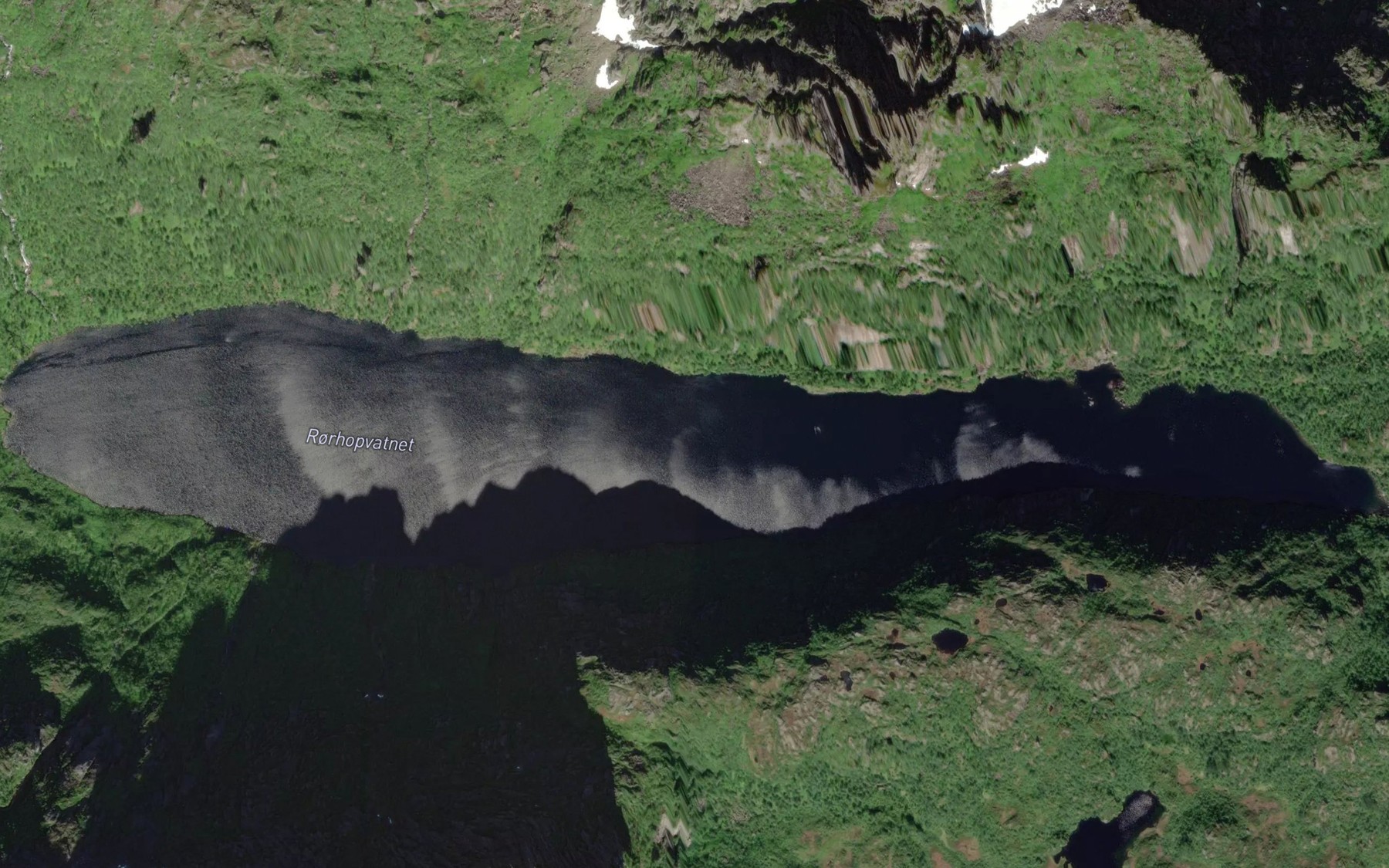 Satellite map of the Rorhopvatnet