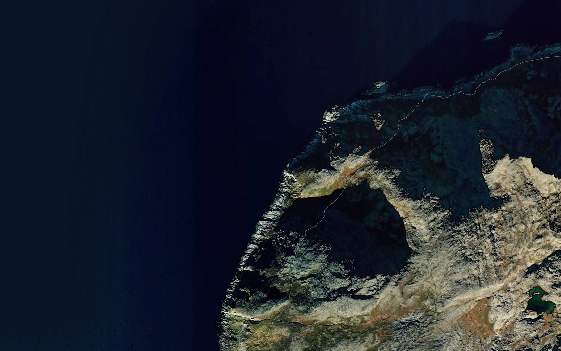 Satellite map of the Skapet