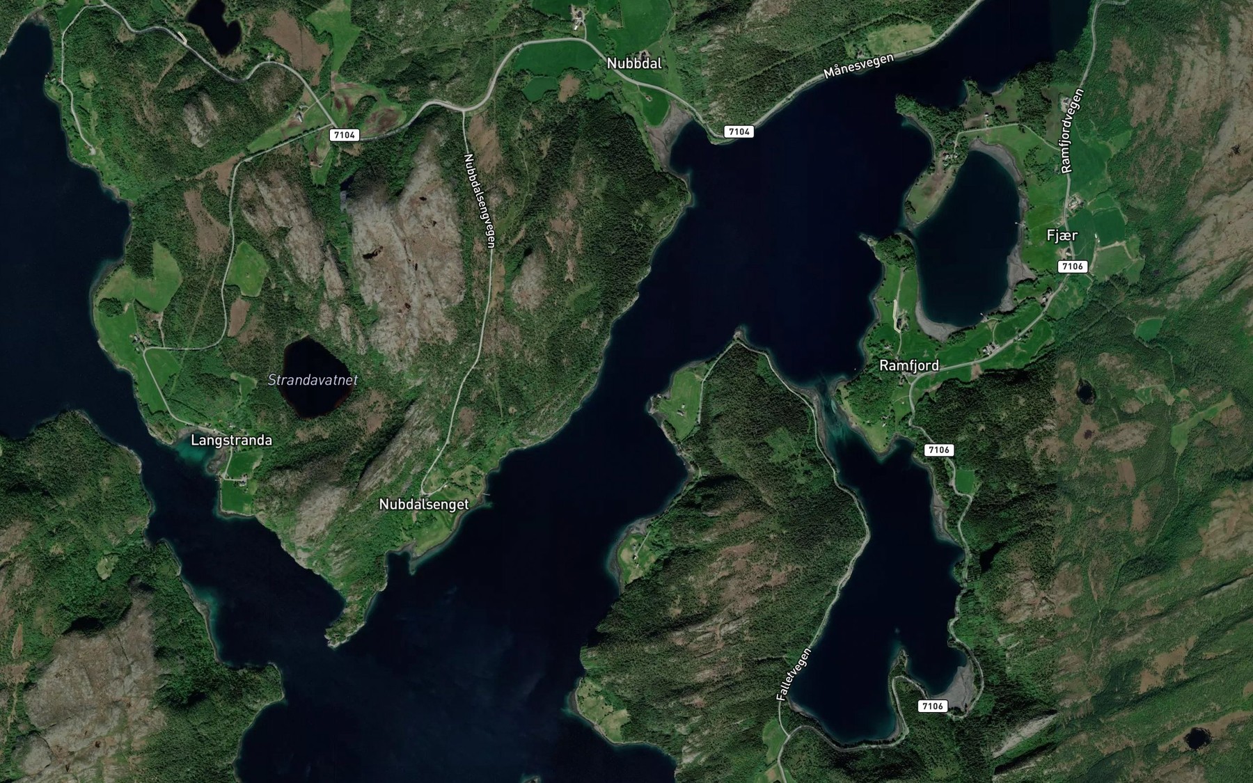 Satellite map of the Nordsalten
