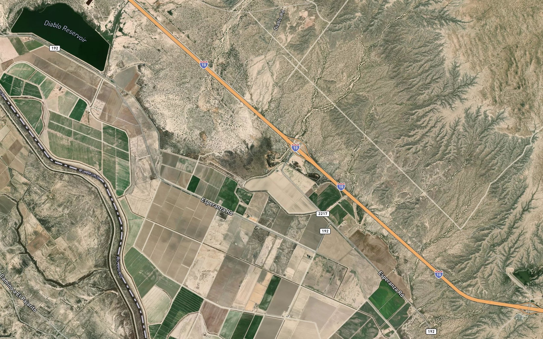 Satellite map of the Madden Lateral