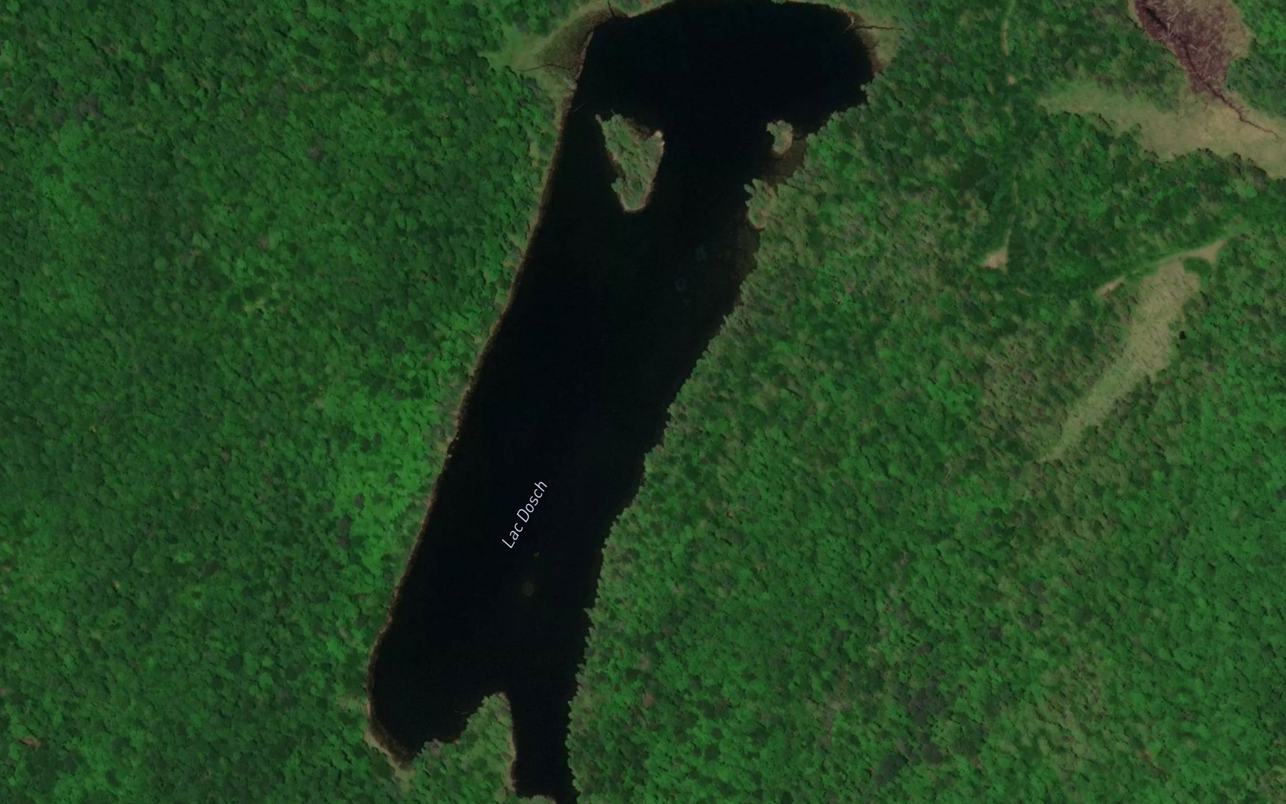 Satellite map of the Lac Dosch