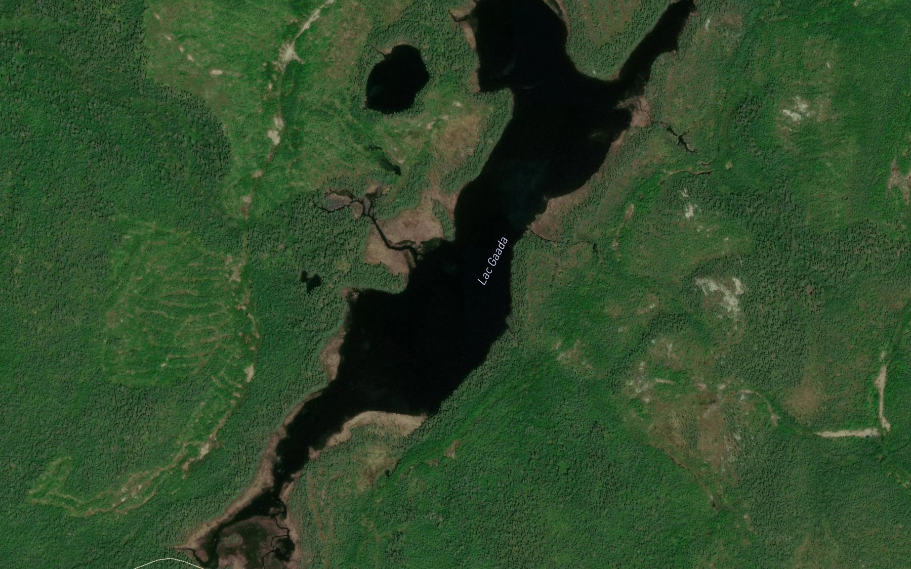 Satellite map of the Lac Gaada