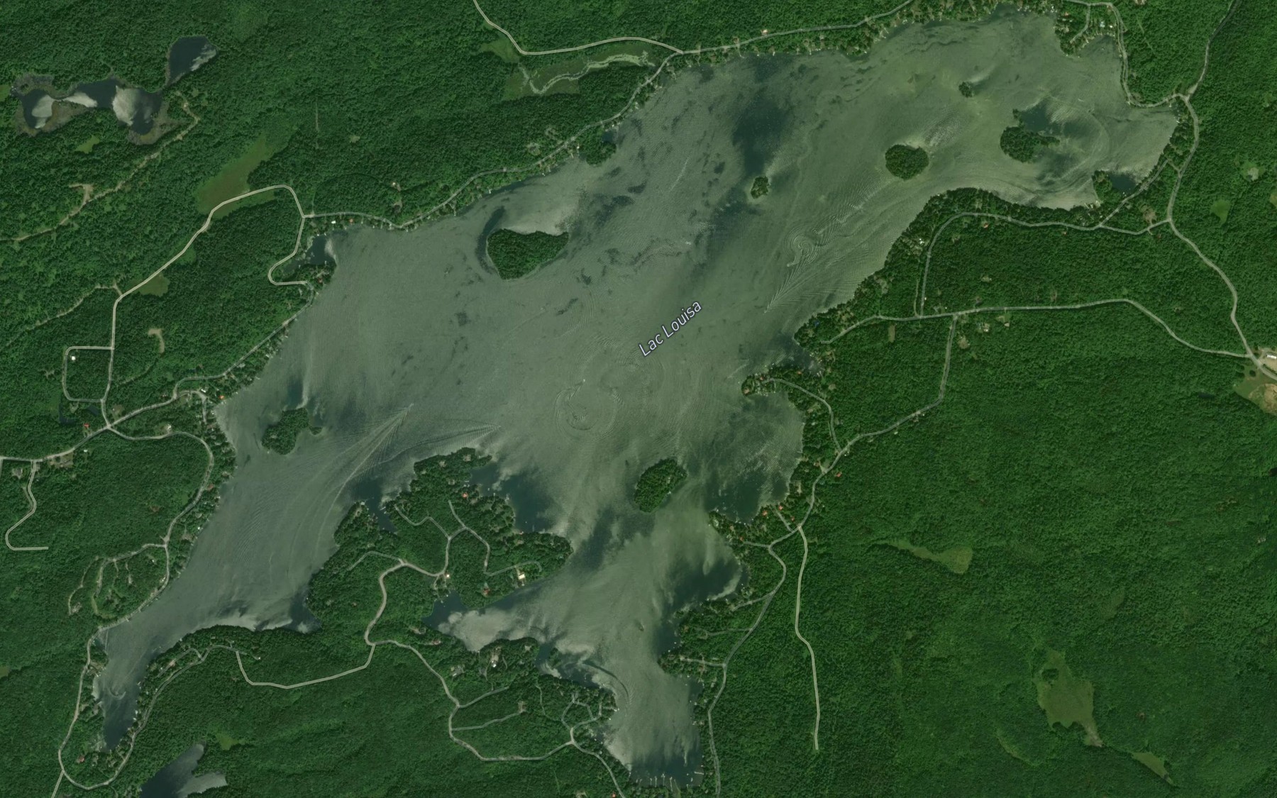 Satellite map of the Lac Louisa