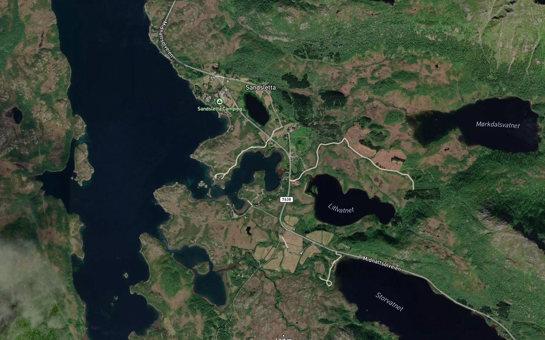 Satellite map of the Grasbukta