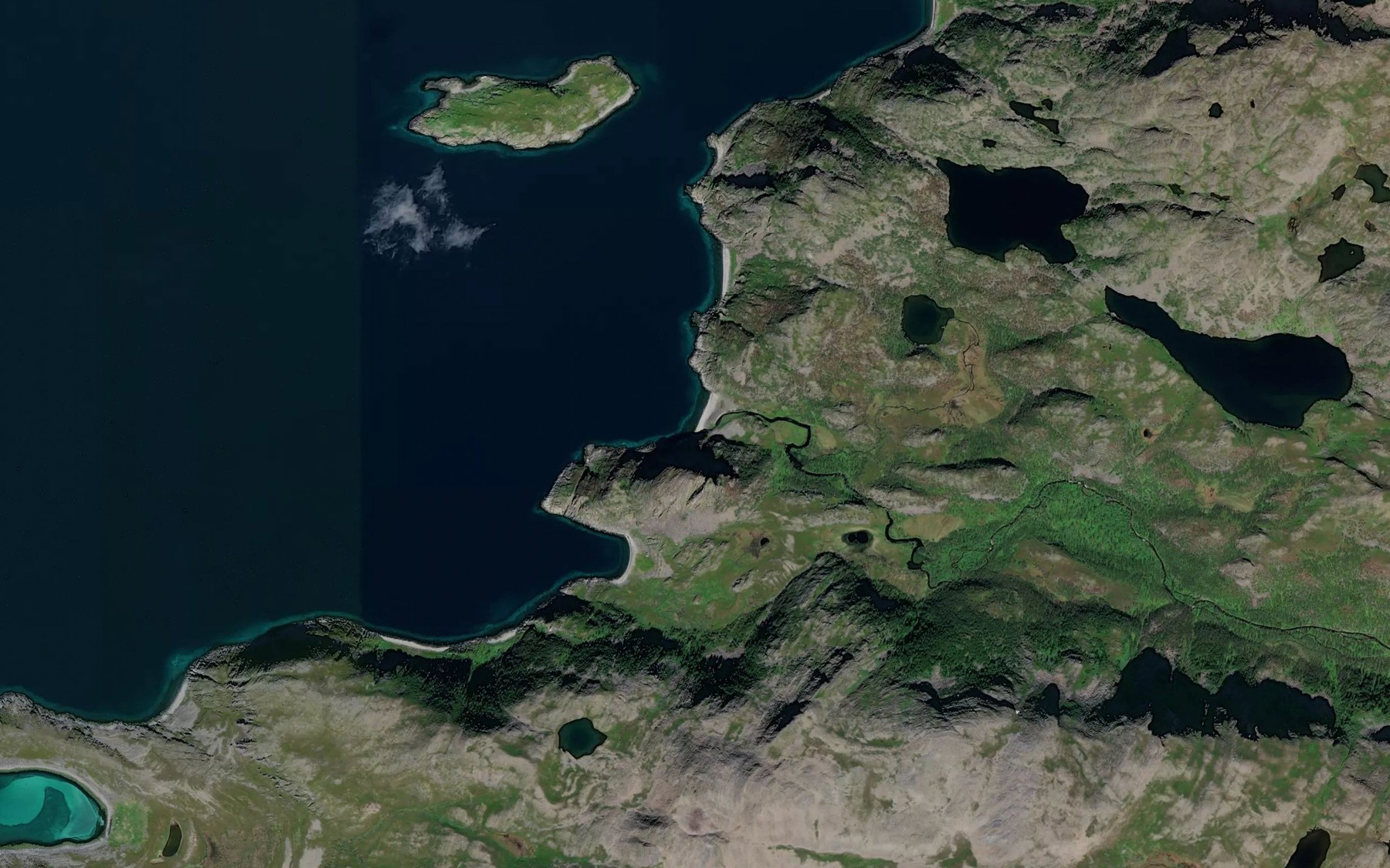 Satellite map of the Orntindelva