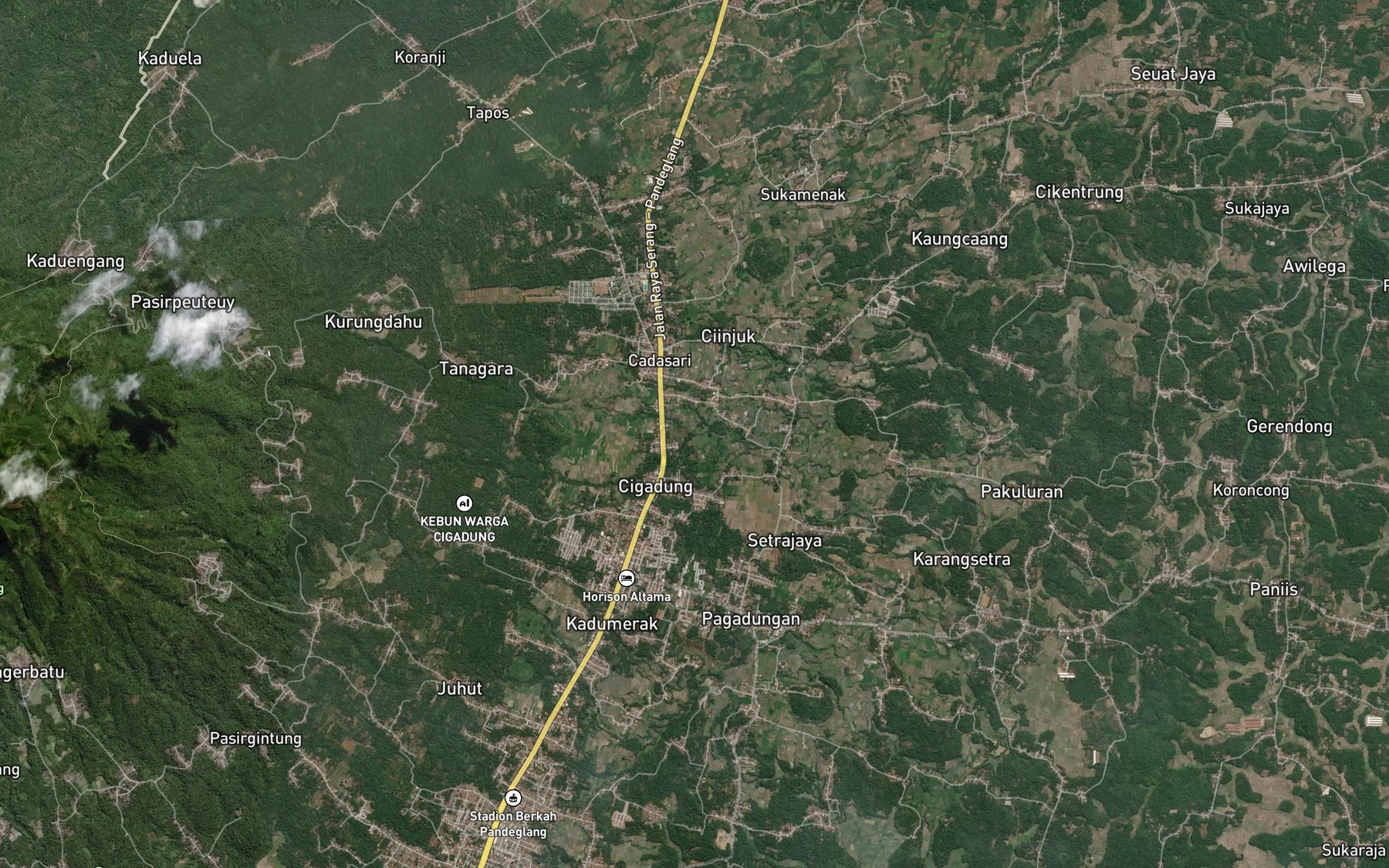 Satellite map of the Ci Duren