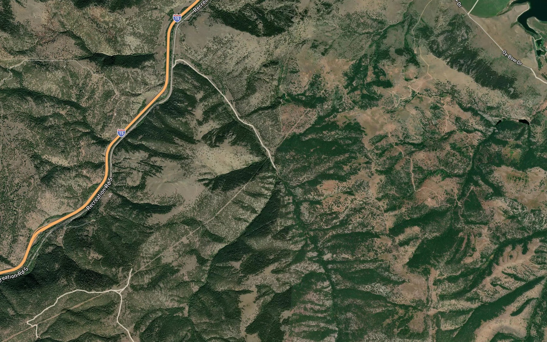 Satellite map of the West Sheep Creek