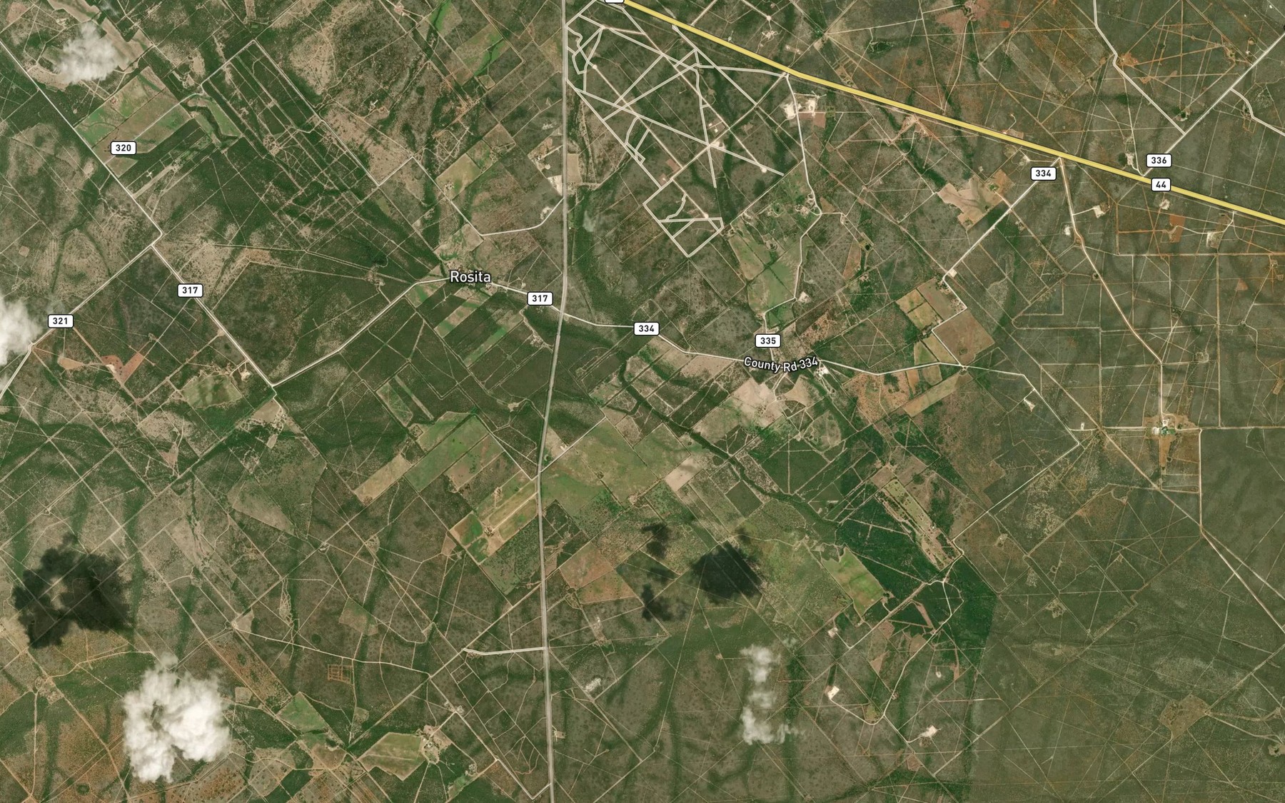 Satellite map of the Hoffman Creek