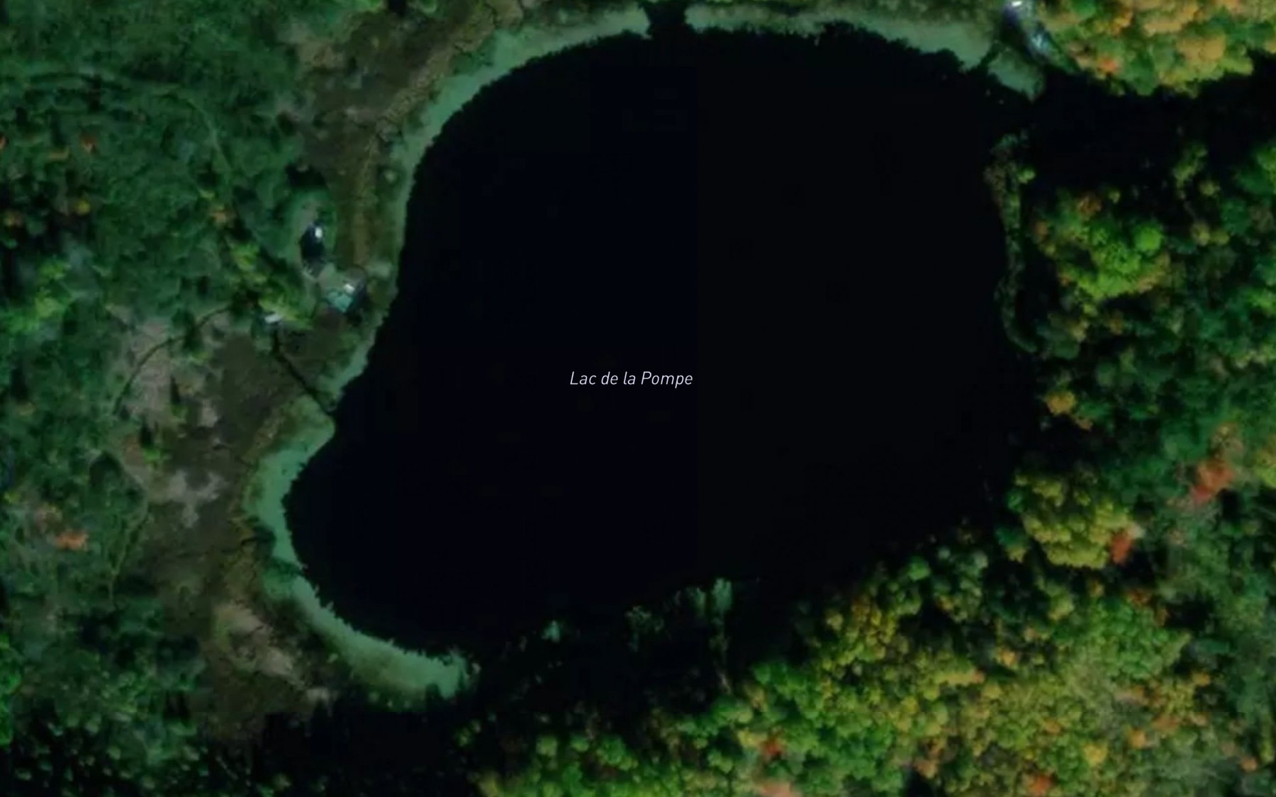 Satellite map of the Lac de la Pompe