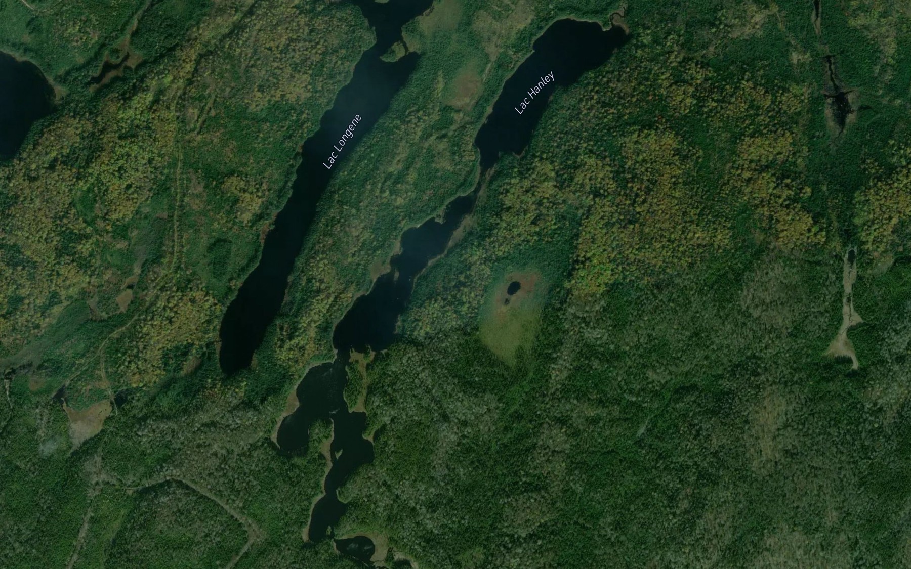 Satellite map of the Lac Hanley