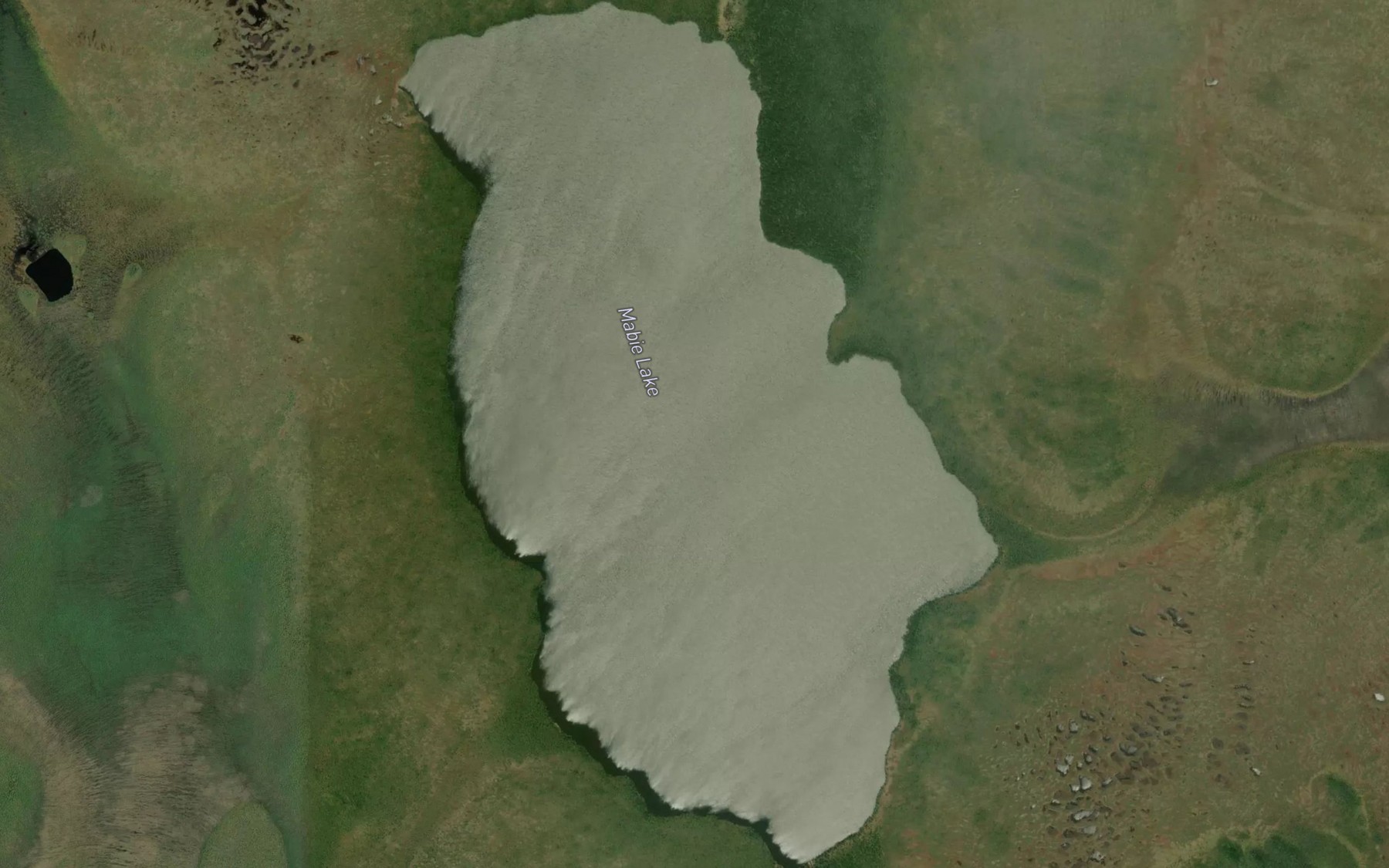 Satellite map of the Mabie Lake