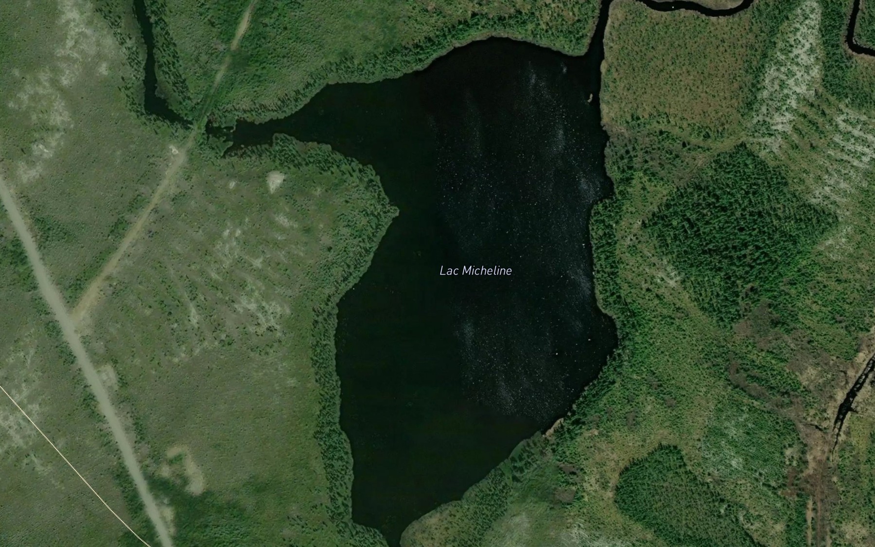 Satellite map of the Lac Micheline
