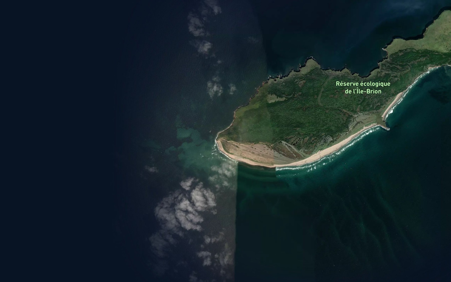 Satellite map of the Anse du Phare