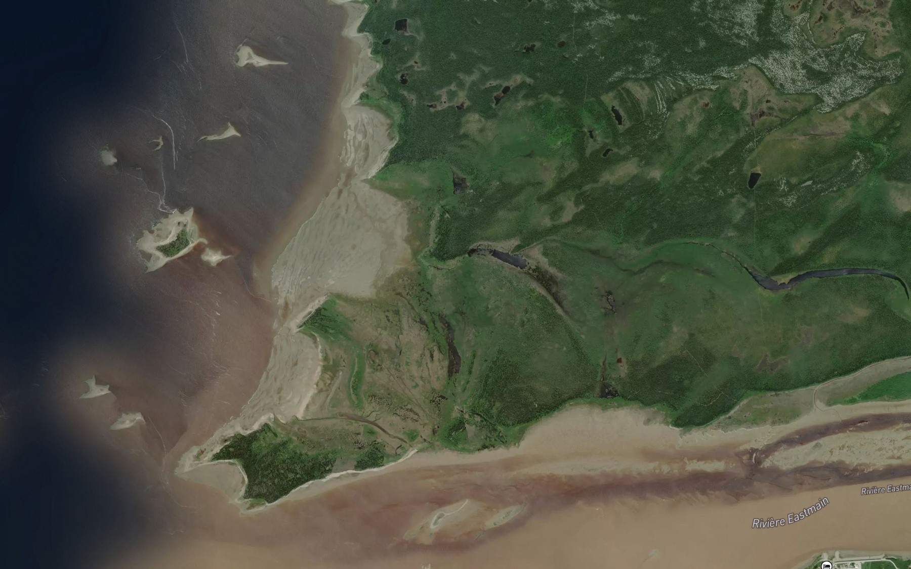Satellite map of the Ruisseau Kachisikuntanuch