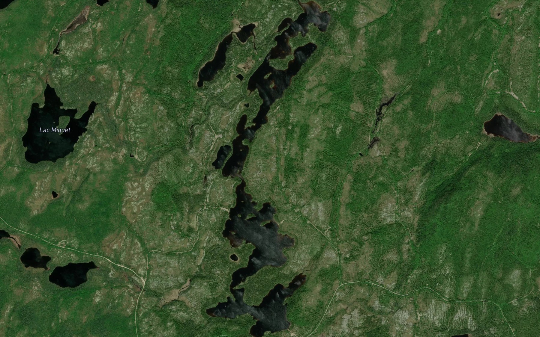 Satellite map of the Lac Louis-Marie
