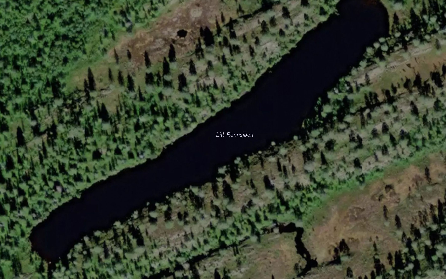 Satellite map of the Litl-Rennsjoen