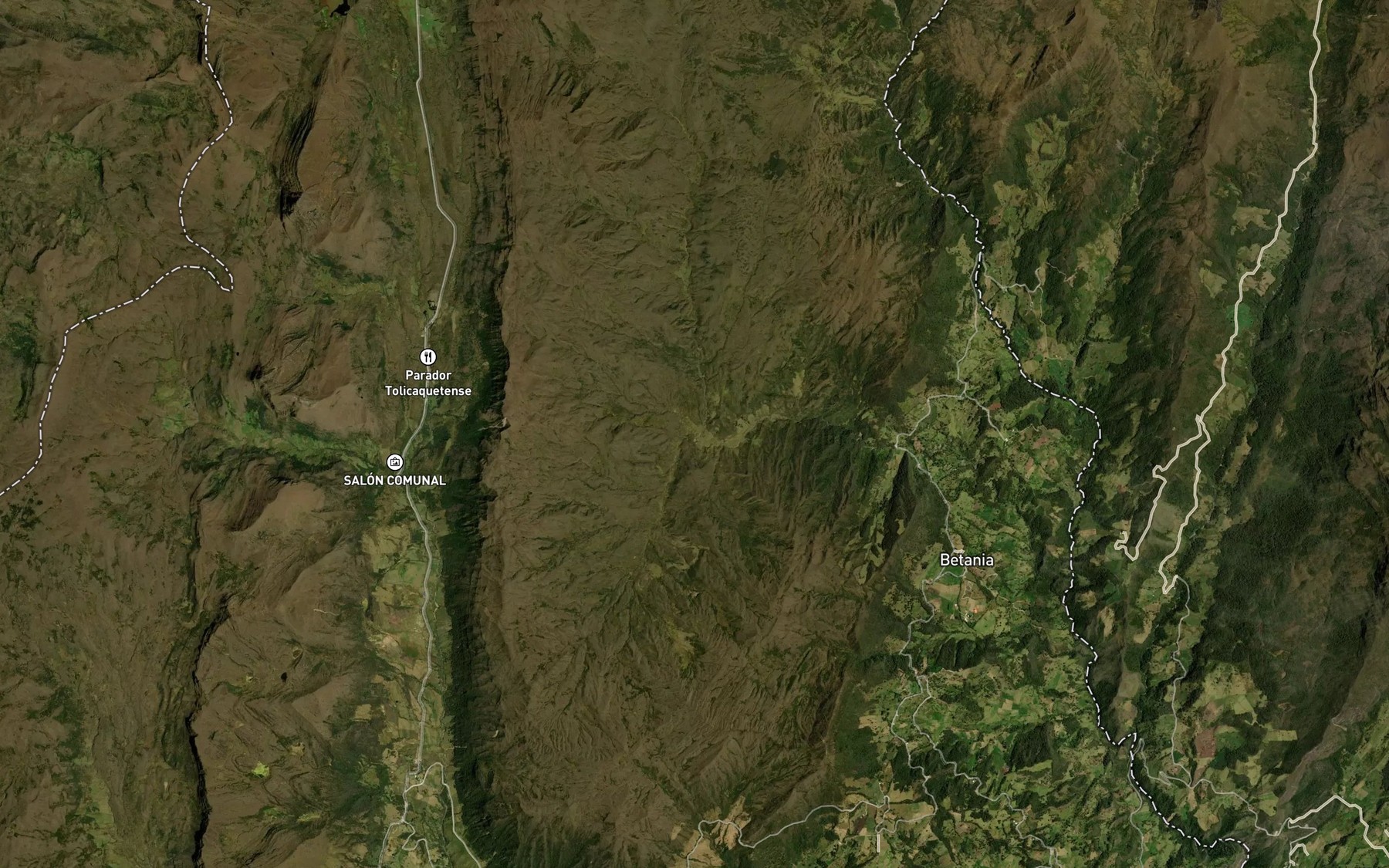 Satellite map of the Rio Pontezuela