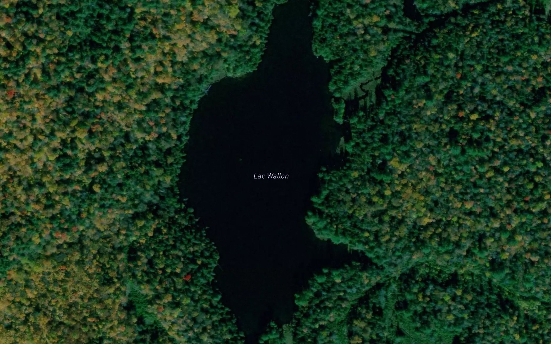 Satellite map of the Lac Wallon