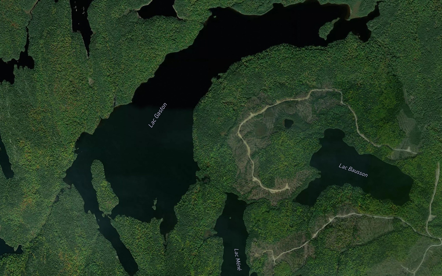 Satellite map of the Lac Gaston