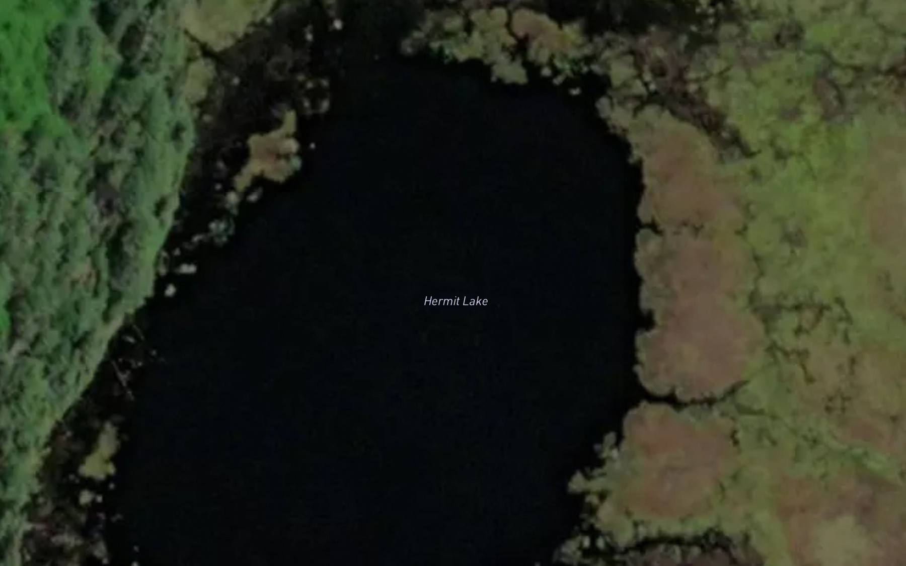 Satellite map of the Hermit Lake