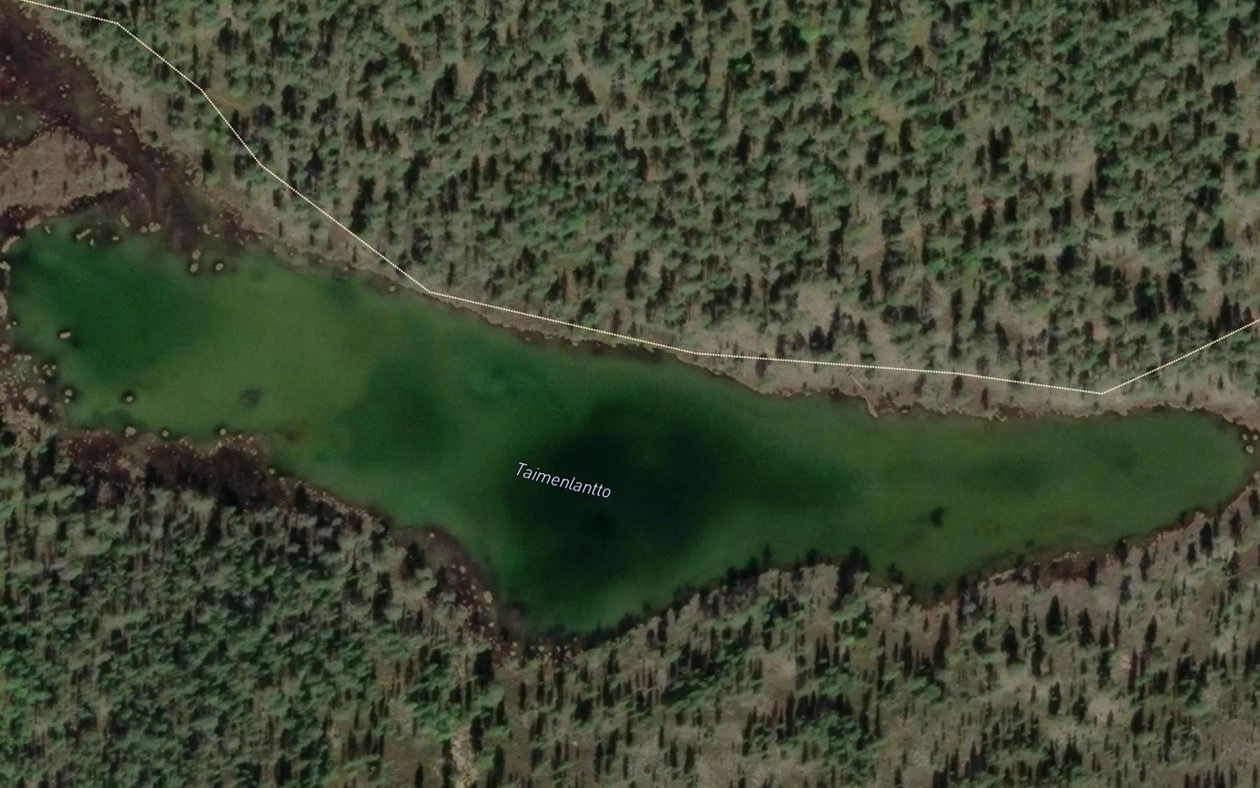 Satellite map of the Taimenlantto