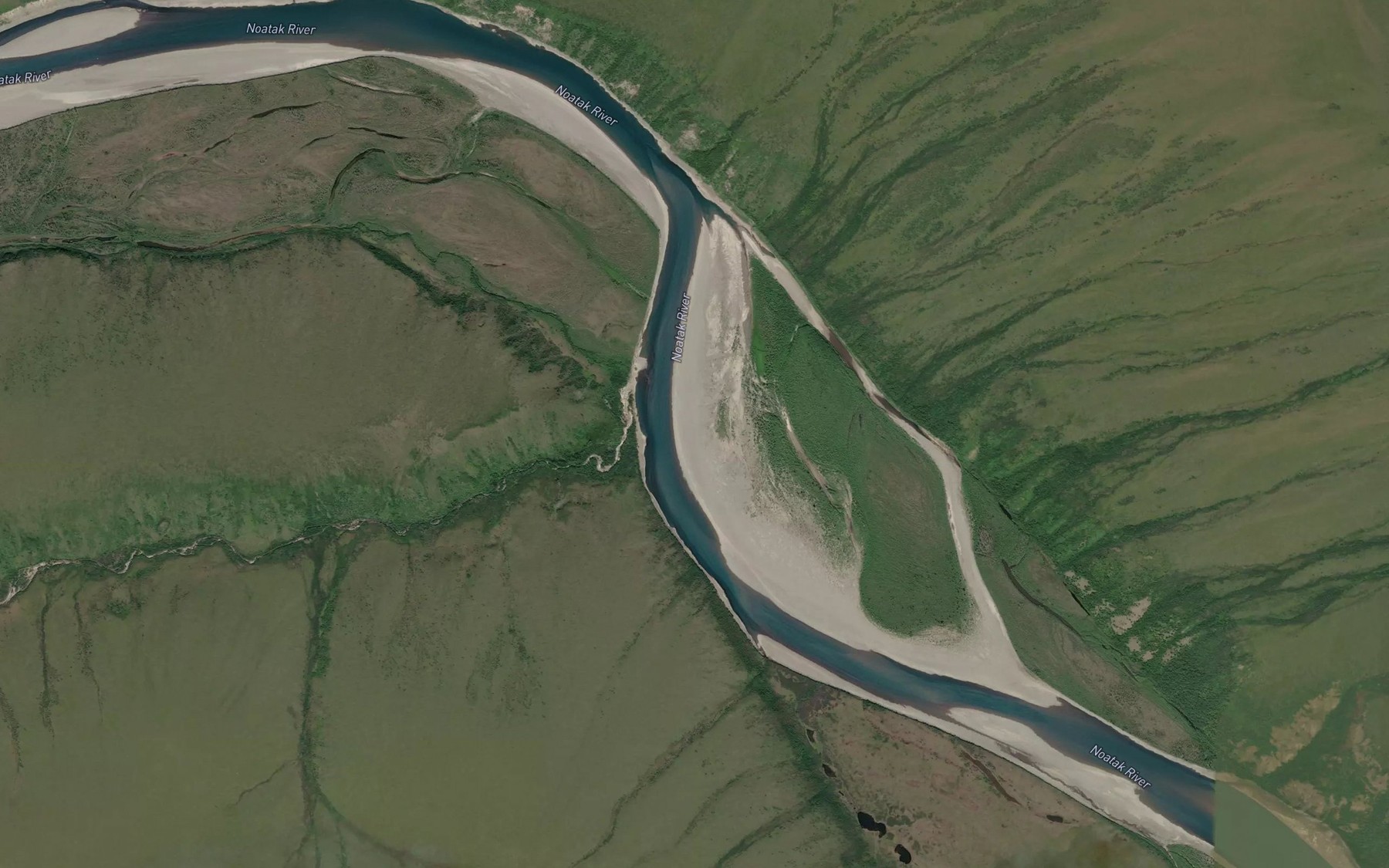 Satellite map of the Maiyumerak Creek