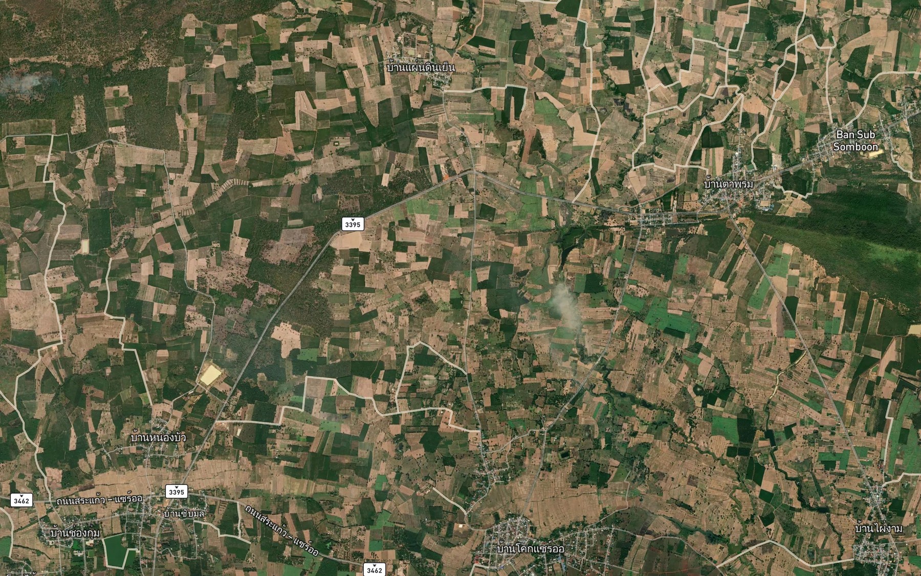 Satellite map of the Nong Sarai