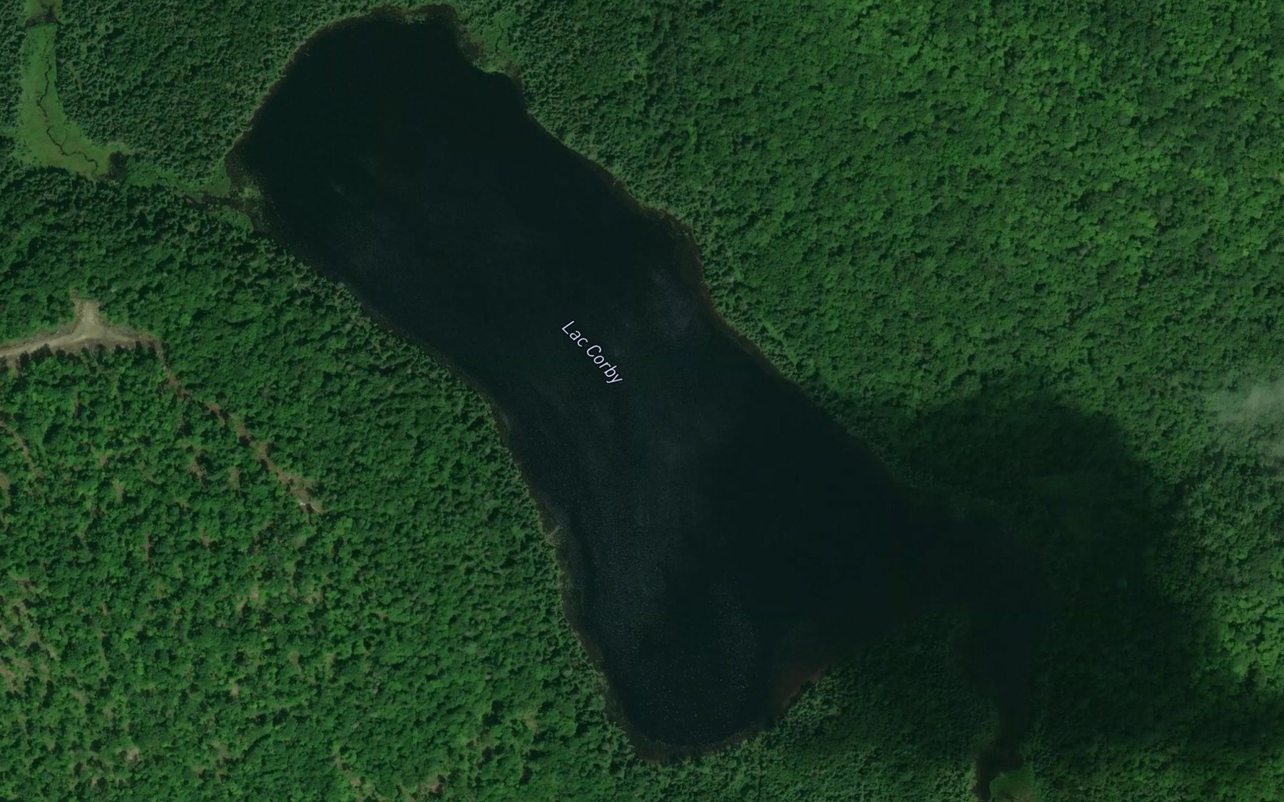 Satellite map of the Lac Corby
